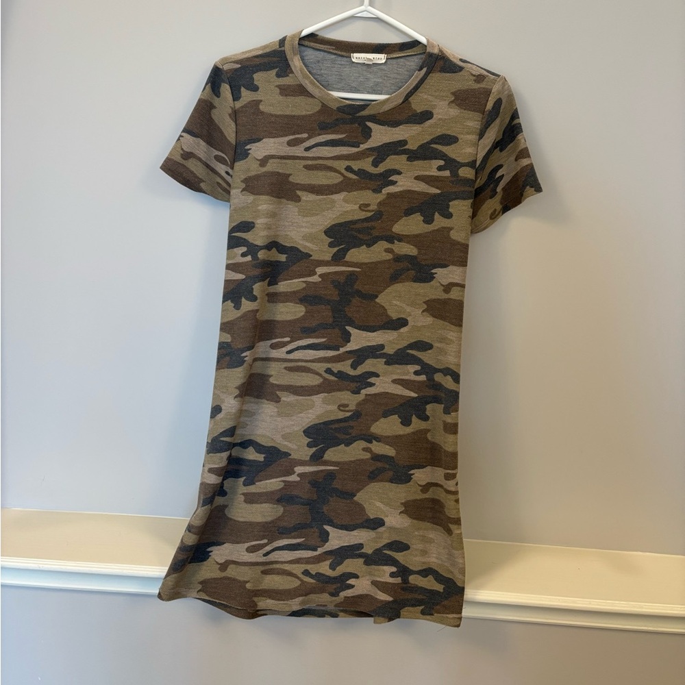 Camo Print T-Shirt Dress